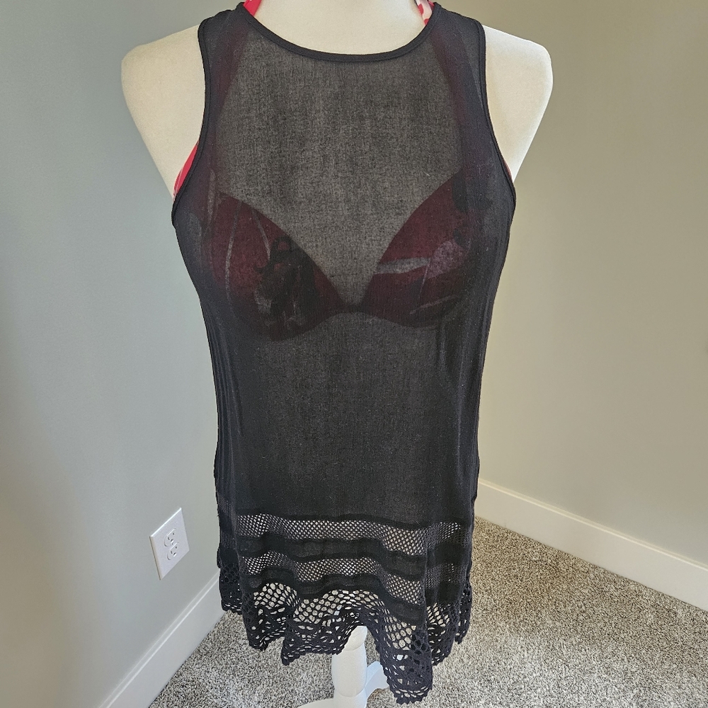 Sanctuary Freestyle Tunic Top Black Small